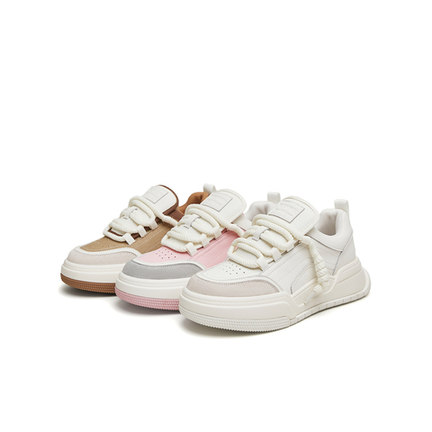 天美意2024春新款厚底活力青春百搭运动休闲鞋女板鞋KB029AM4