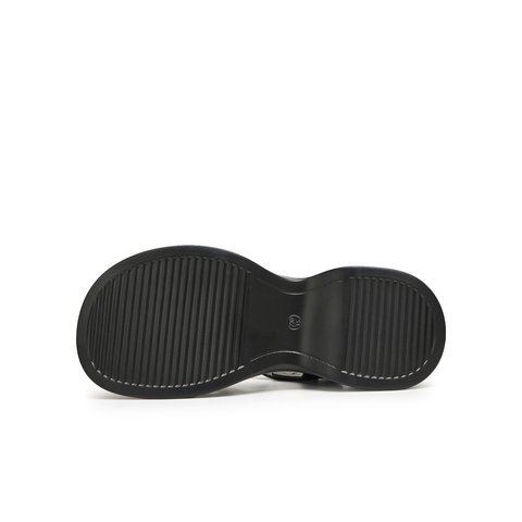 天美意2024夏新款商场同款猪笼鞋包头厚底女罗马凉鞋CLR30BH4