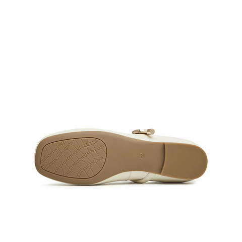 天美意2024春新款时尚休闲优雅复古百搭浅口女玛丽珍鞋KM013AQ4