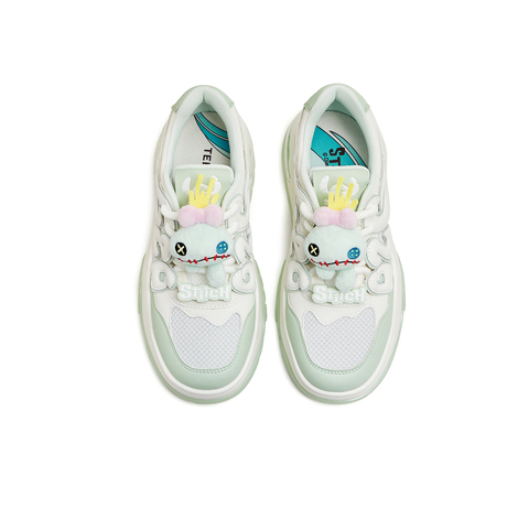 天美意2024夏新款商场同款史迪奇联名网面透气女板鞋CNE24BM4