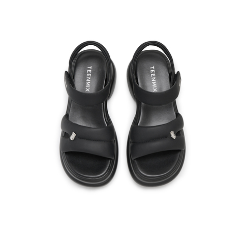 天美意2024夏新款线下同款外穿百搭通勤日常女休闲凉鞋CME34BL4