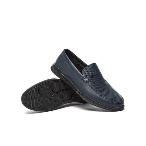 天美意2024夏新款商场同款舒适一脚蹬豆豆鞋男休闲皮鞋3QG01BM4