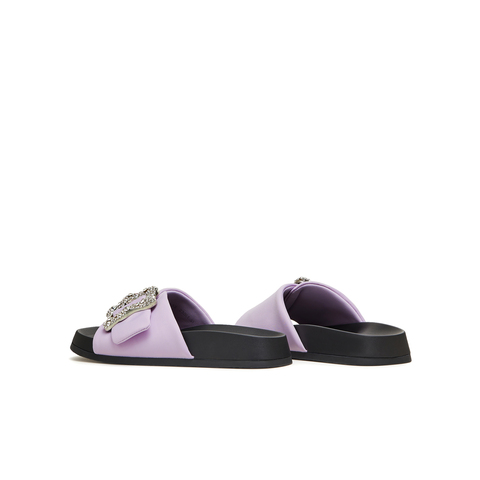 天美意2024夏新款厚底闪钻外穿简约懒人休闲女凉拖鞋KT033BT4