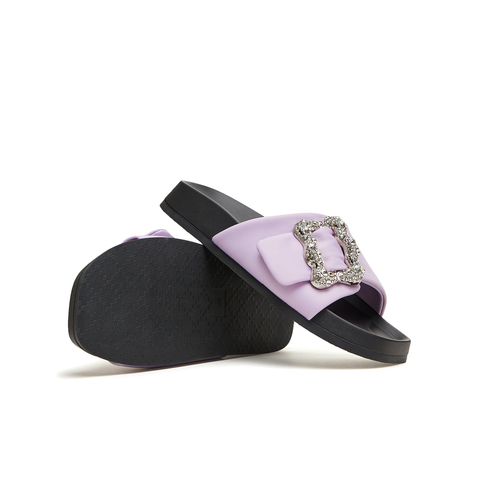 天美意2024夏新款厚底闪钻外穿简约懒人休闲女凉拖鞋KT033BT4