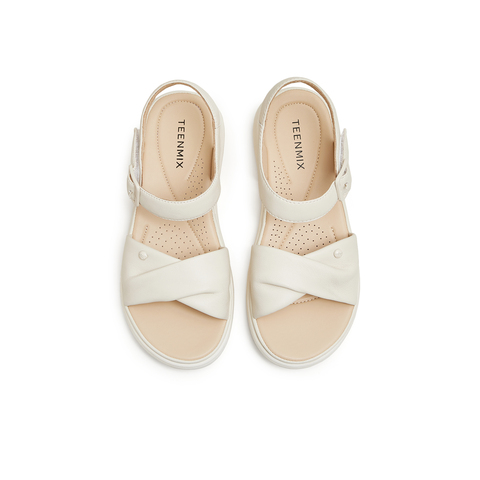 天美意2024夏新款商场同款时尚舒适平底百搭女休闲凉鞋BI951BL4