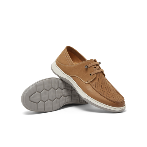 天美意2024夏新款商场同款系带商务通勤男休闲皮鞋3QV01BM4