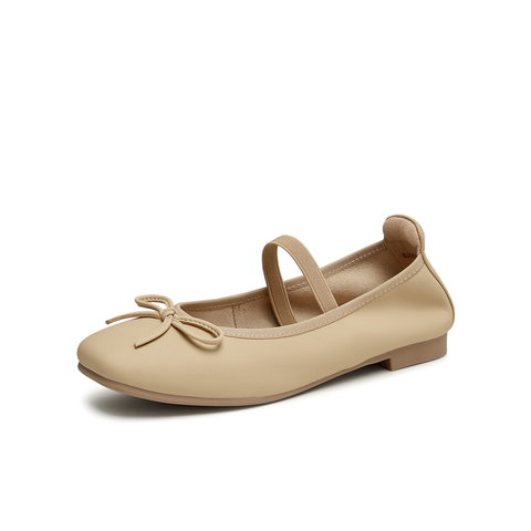 天美意2024秋新款商场同款休闲平底单鞋女芭蕾玛丽珍鞋BJ661CQ4