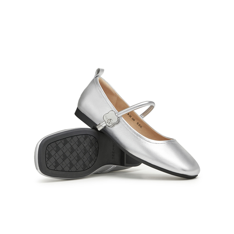 天美意2024秋新款商场同款平底舒适复古女学院玛丽珍鞋CRR38CQ4