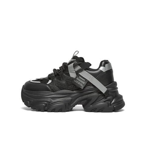 天美意2024冬新款商场同款厚底潮酷时尚休闲鞋女老爹鞋CJ820DM4