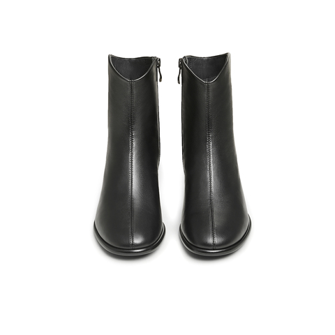 天美意2024冬新款商场同款粗跟休闲时装靴通勤女皮靴BK131DD4