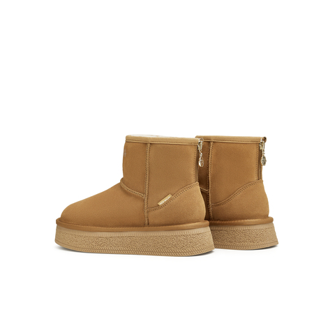 天美意2024冬新款商场同款疯狂动物城联名百搭女雪地靴CSH41DD4