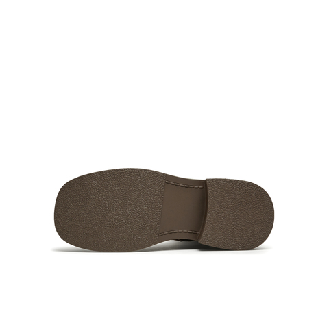 天美意2024冬新款美拉德西部靴系带短筒靴复古女骑士靴KQZ02DZ4