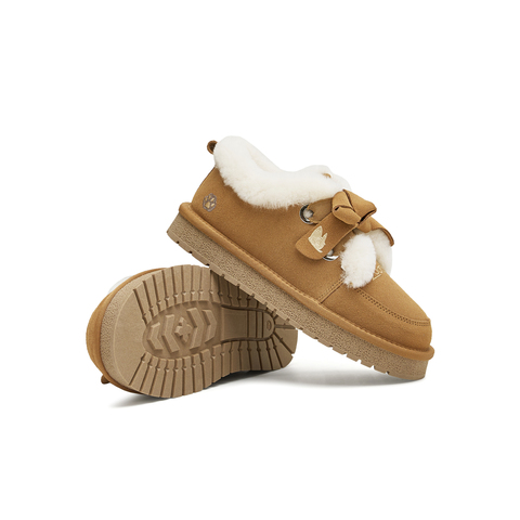 天美意2024冬新款商场同款疯狂动物城联名百搭女雪地靴CNA21DM4