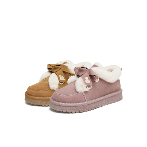 天美意2024冬新款商场同款疯狂动物城联名百搭女雪地靴CNA21DM4