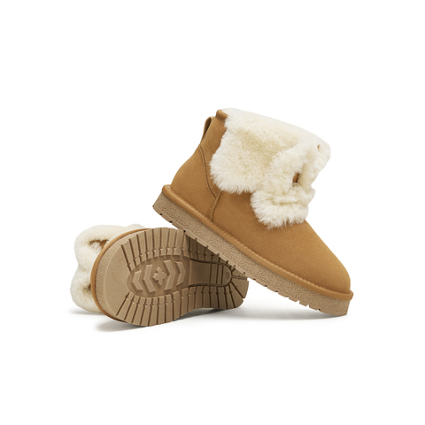 天美意2024冬新款商场同款疯狂动物城联名毛绒女雪地靴CNA42DD4