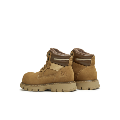 天美意2024冬新款户外登山工装百搭休闲大黄靴女马丁靴KGX01DD4