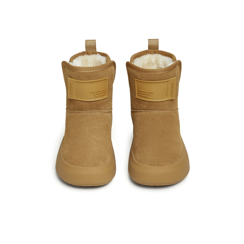 天美意2024冬新款厚底时尚加绒雪地靴保暖休闲百搭女靴KXD18DD4