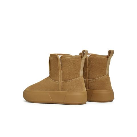 天美意2024冬新款厚底时尚加绒雪地靴保暖休闲百搭女靴KXD18DD4