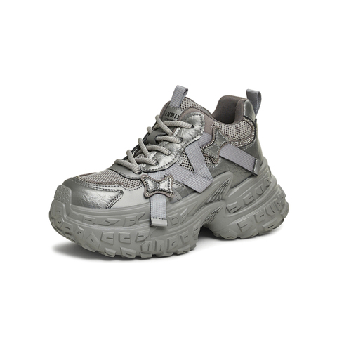 天美意2024冬新款时尚休闲百搭复古厚底运动女老爹鞋KG058DM4