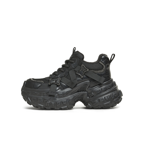 天美意2024冬新款时尚休闲百搭复古厚底运动女老爹鞋KG058DM4