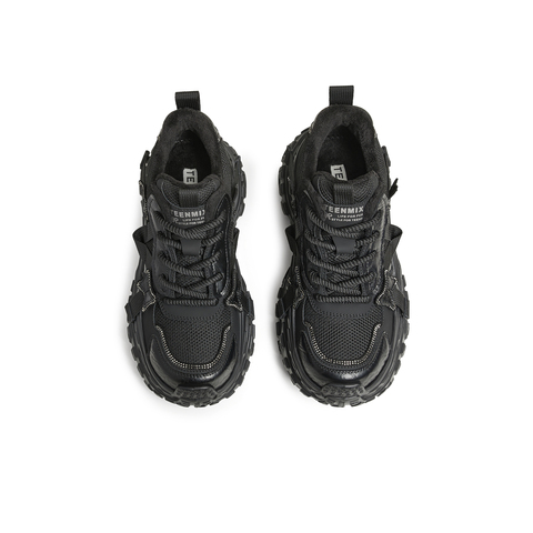 天美意2024冬新款时尚休闲百搭复古厚底运动女老爹鞋KG058DM4