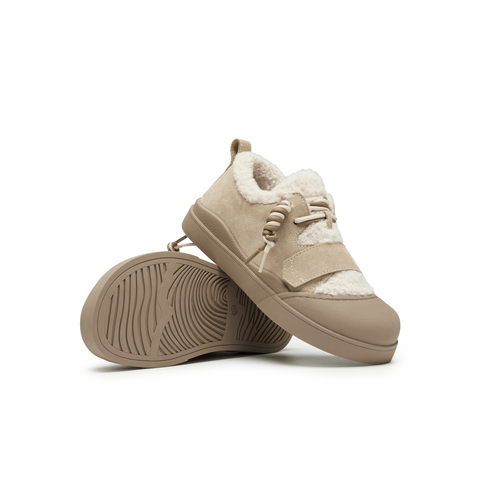 天美意2024冬新款系带拼色保暖休闲雪地靴百搭女短靴KMZ14DM4