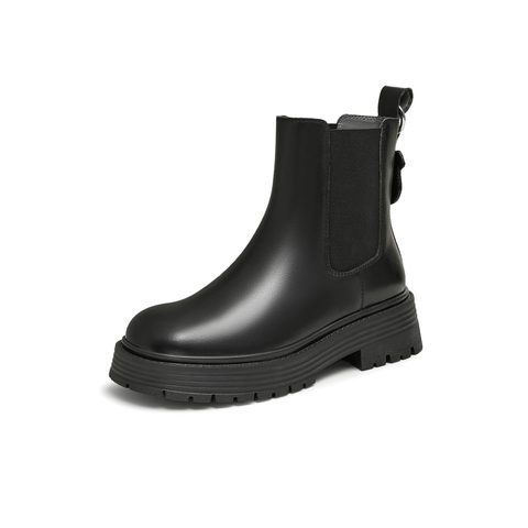 天美意2024冬新款商场同款疯狂动物城联名英伦女切尔西靴CQ940DD4