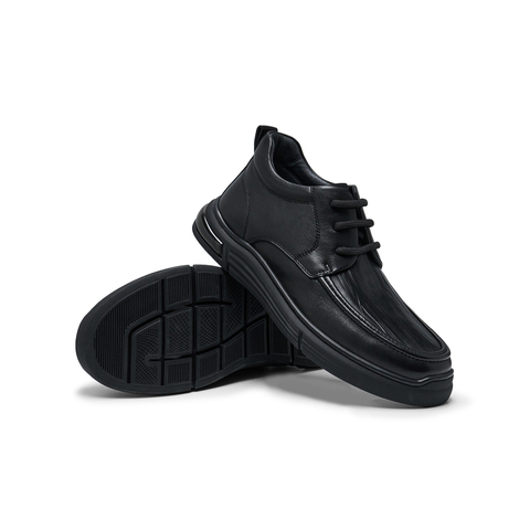 天美意2024冬新款商场同款通勤英伦风复古风男皮靴EWX01DD4