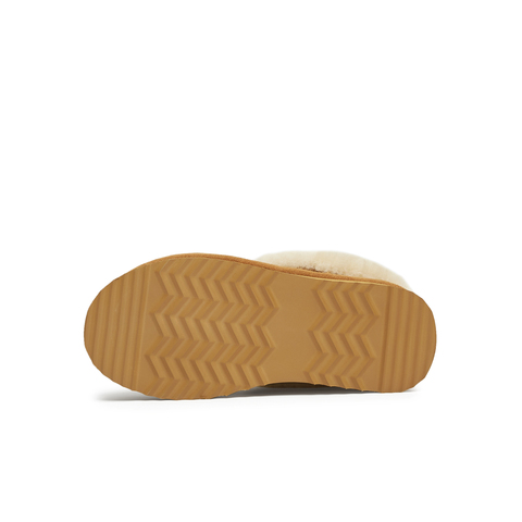 天美意2024冬新款厚底简约休闲毛绒雪地靴保暖时尚女靴KMZ02DM4