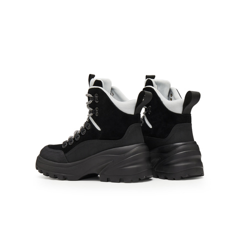 天美意2024冬新款商场同款厚底运动休闲工装户外靴女靴BK081DD4