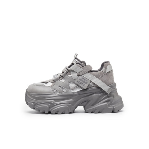 天美意2024冬新款商场同款厚底潮酷时尚休闲鞋女老爹鞋CJ820DM4