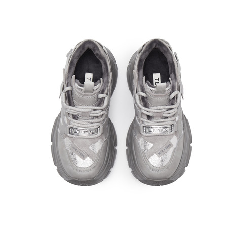 天美意2024冬新款商场同款厚底潮酷时尚休闲鞋女老爹鞋CJ820DM4