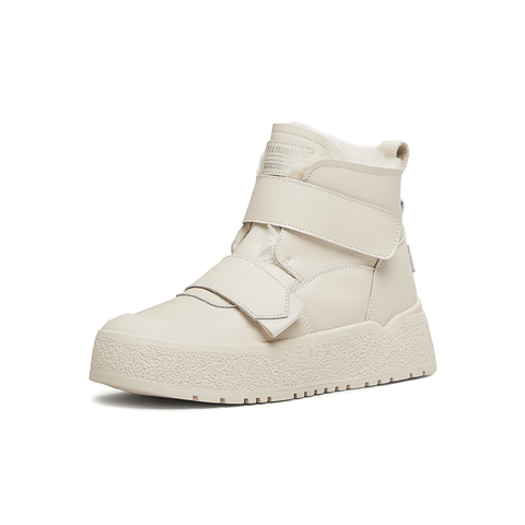 天美意2024冬新款商场同款厚底增高毛绒魔术贴女短靴BK751DD4