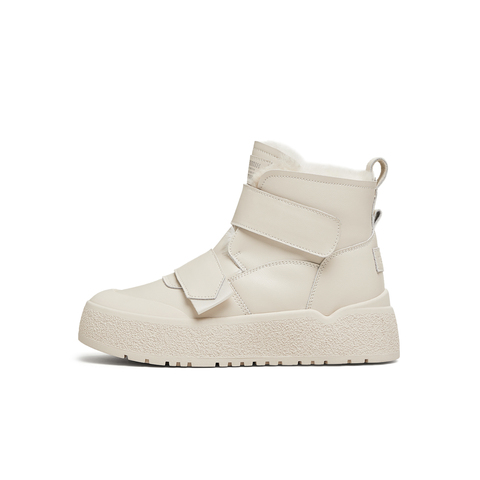 天美意2024冬新款商场同款厚底增高毛绒魔术贴女短靴BK751DD4