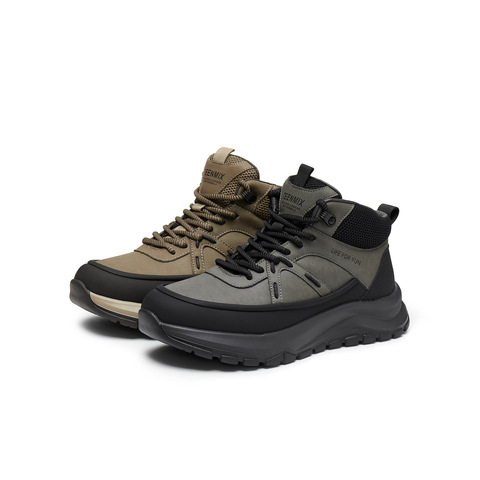 天美意2024冬新款商场同款厚底系带百搭潮流男工装靴3UP01DD4