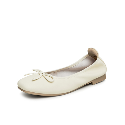 天美意2024秋商场同款蝴蝶结浅口单鞋经典百搭女休闲鞋BG961CQ4