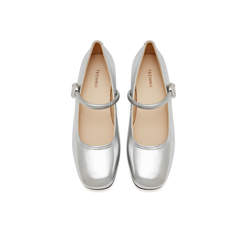 天美意2024秋新款通勤舒适日常百搭浅口单鞋女玛丽珍鞋KM015CQ4