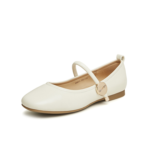 天美意2024秋新款时尚休闲优雅复古百搭浅口女玛丽珍鞋KM013CQ4