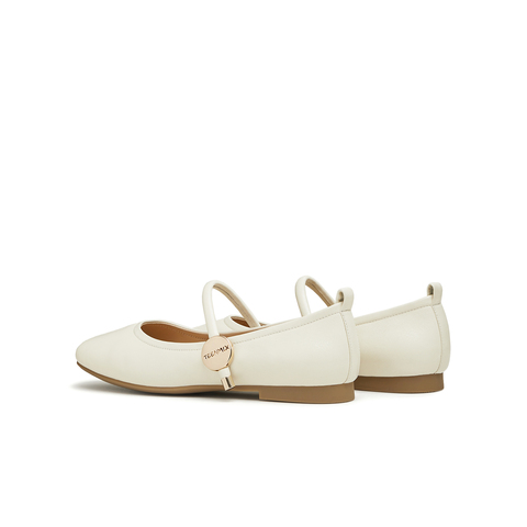 天美意2024秋新款时尚休闲优雅复古百搭浅口女玛丽珍鞋KM013CQ4