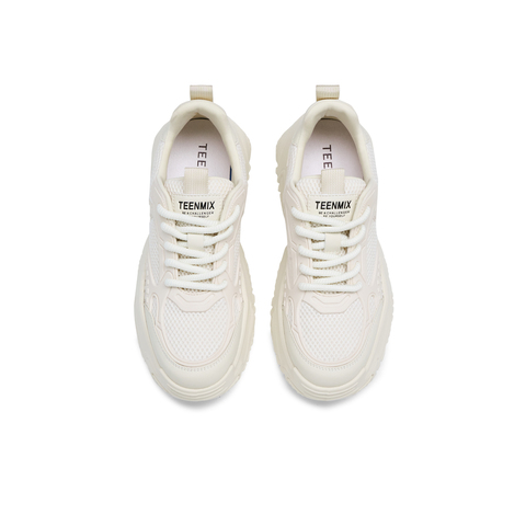 天美意2025春新款休闲系带厚底复古通勤日常男老爹鞋LDX36AM5