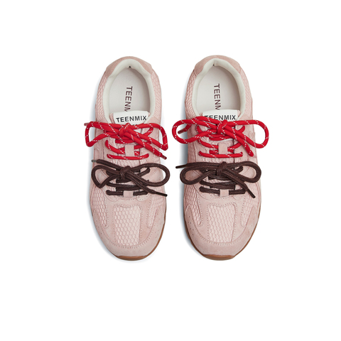 天美意2025春新款百搭复古休闲通勤运动风女德训鞋KG070AM5