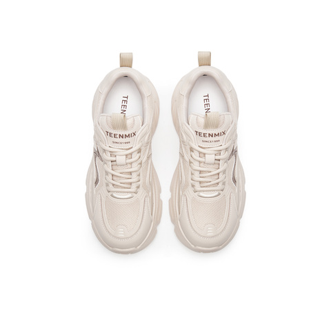 天美意2025春新款商场同款休闲系带厚底百搭女老爹鞋BK621AM5