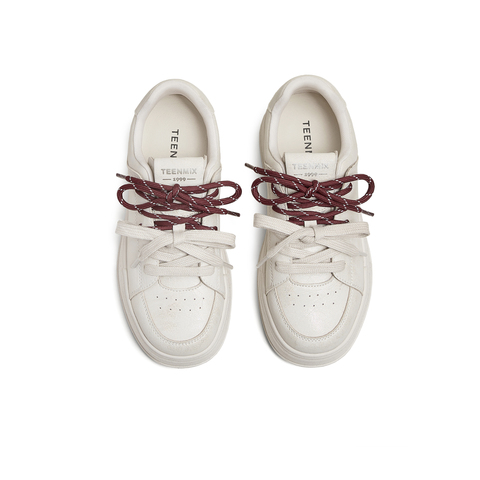 天美意2025春新款厚底百搭时尚通勤运动风女休闲板鞋KB064AM5