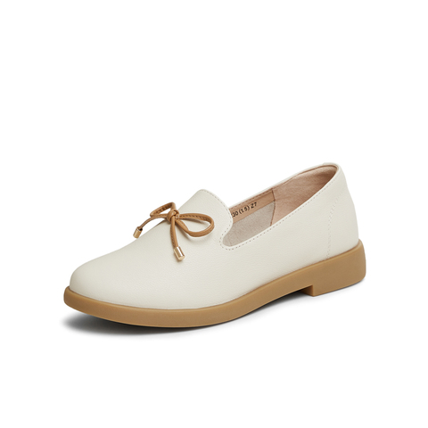 天美意2025春新款商场同款百搭法式复古风女乐福鞋CCJ57AA5