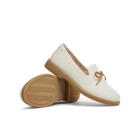 天美意2025春新款商场同款百搭法式复古风女乐福鞋CCJ57AA5