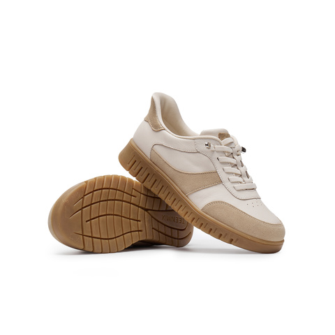 天美意2024冬新款商场同款休闲系带平底女舒适满帮鞋CMA29AM5