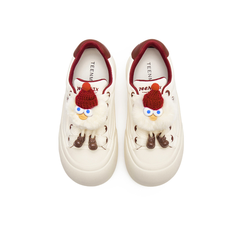 天美意2024冬新款商场同款时尚厚底百搭休闲运动女板鞋BK471AM5