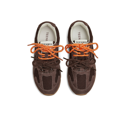 天美意2025春新款百搭复古休闲通勤运动风女德训鞋KG070AM5