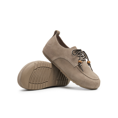 天美意2025春新款商场同款软木鞋复古百搭系带女勃肯鞋CHS24AM5