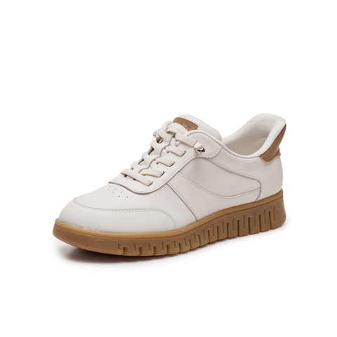 天美意2024冬新款商场同款休闲系带平底女舒适满帮鞋CMA29AM5